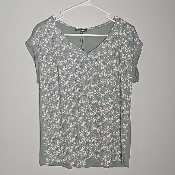 NWT Papermoon Green Floral Top Sz Small - Picture 2 of 9